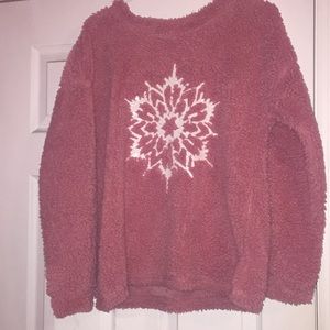 Pink Sweater w/ Snowflake